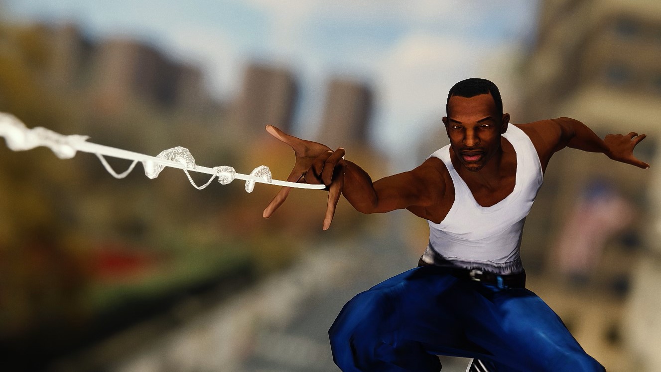 Play as CJ from GTA San Andreas in Spider-Man Remastered with this mod -  RockstarINTEL
