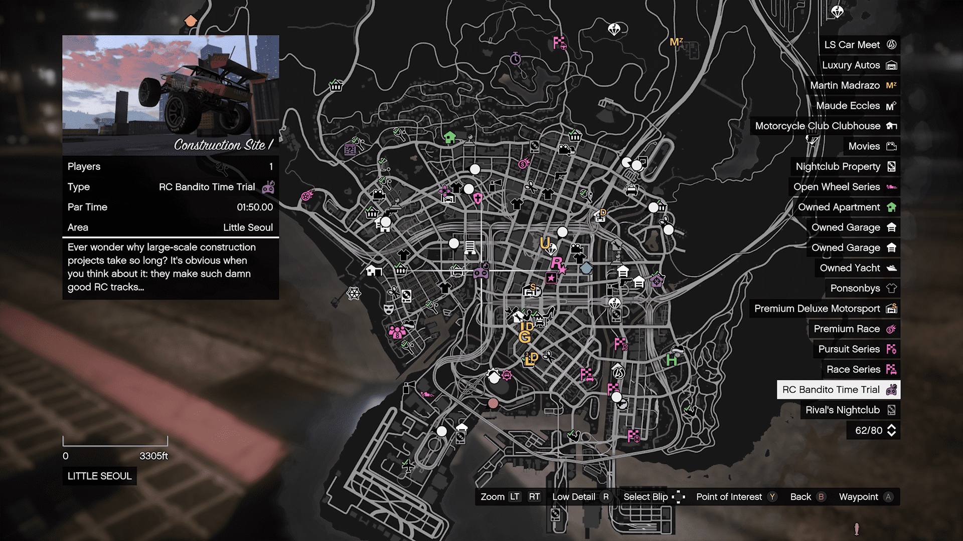 GTA Online - Here's Map Showing Ferry Spots For the Casino Limousine