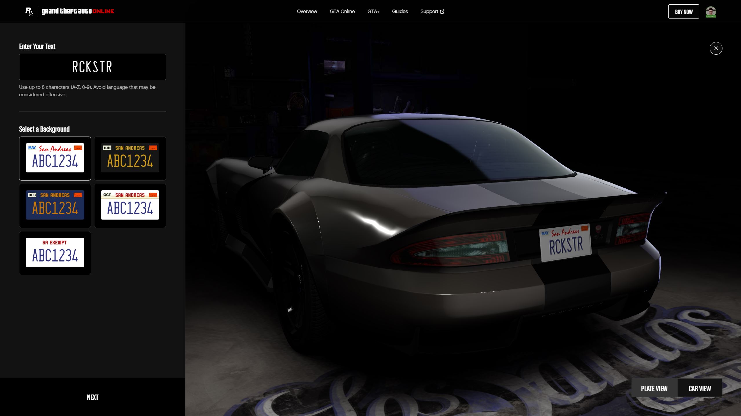 How to use the new GTA Online License Plate Creator and what features