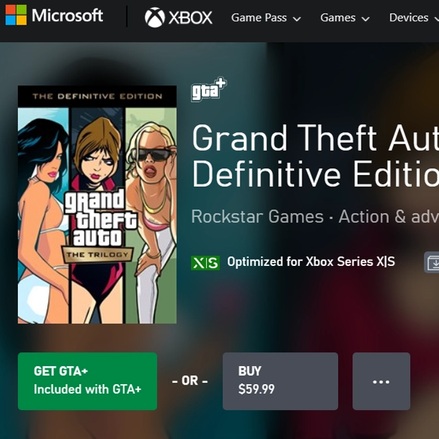 GTA Trilogy Remasters now included in GTA Online subscription service -  RockstarINTEL | Xbox-One-Spiele