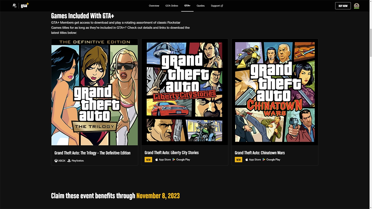 Grand Theft Auto: Liberty City Stories e Chinatown Wars adicionados aos  jogos inclusos no GTA+ - Rockstar Games