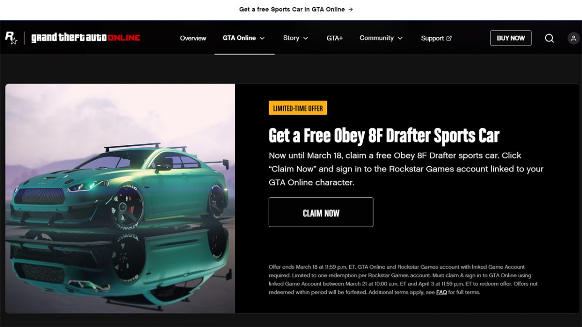 Rockstar Games are giving away a free car in GTA Online, here's how to