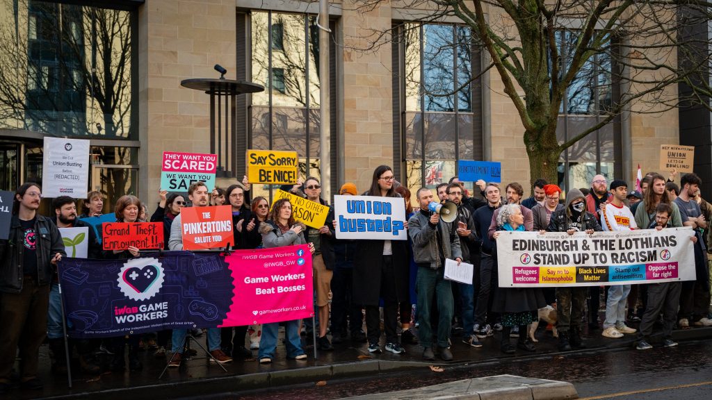 GTA 6 Developers Protesting Rockstar Games Draw Crowds And Political Attention